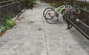 Concrete pathway for cycling