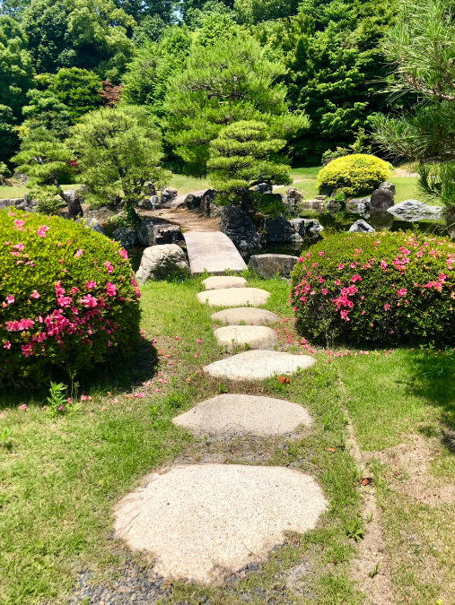 A stone pathway.